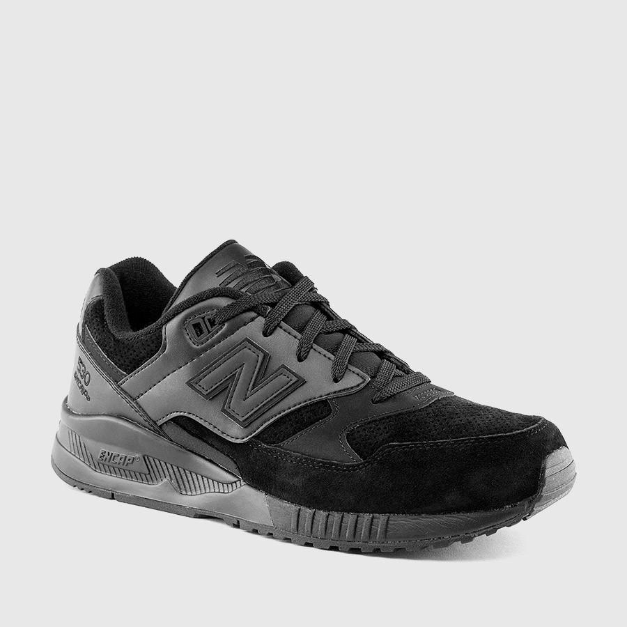 new balance 530 leather menn svarte sko Utløp Salg 6x5fu